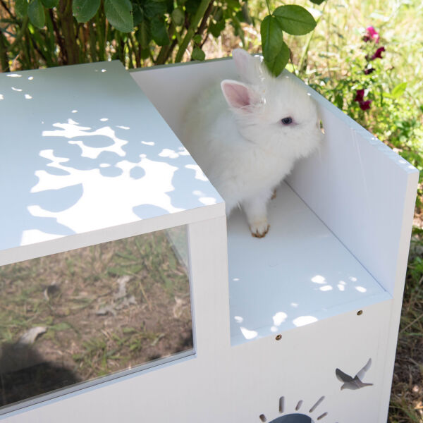 Hopplwerk Caisse à pelote sunny, peinte en blanc -...