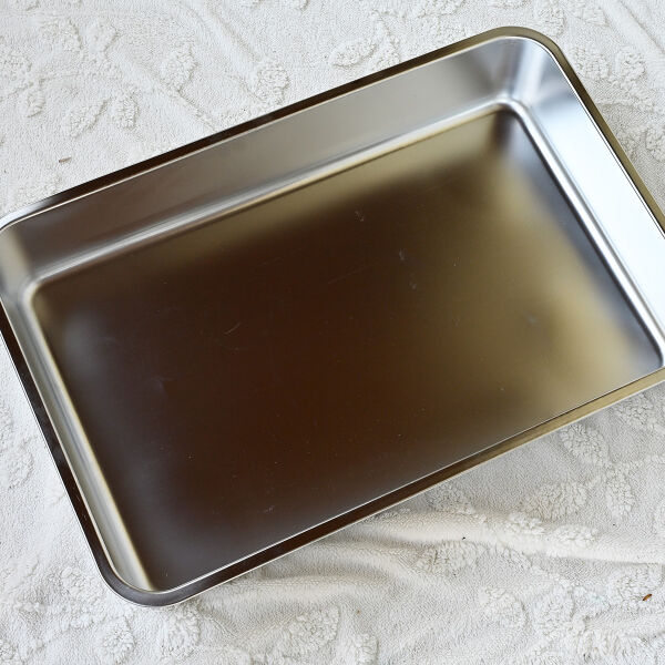 toilette en acier inoxydable pour lapins - Edelstahl Kaninchentoilette