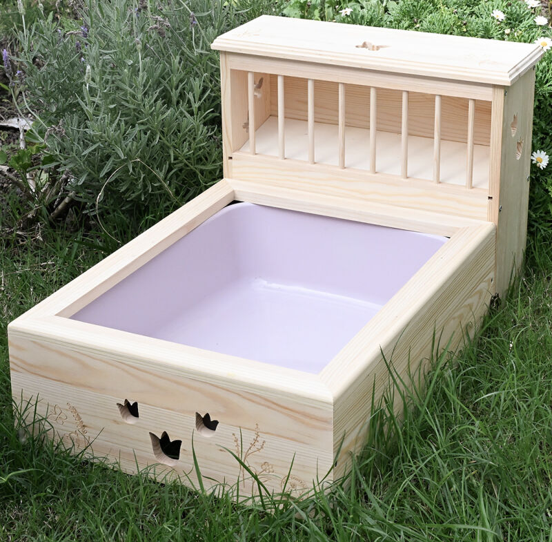 Kaninchentoilette mit Raufe "butterfly" nature