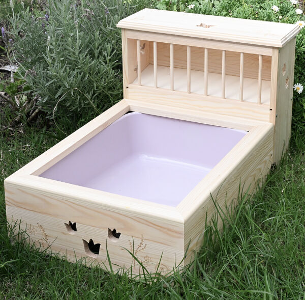Kaninchentoilette mit Raufe "butterfly" nature