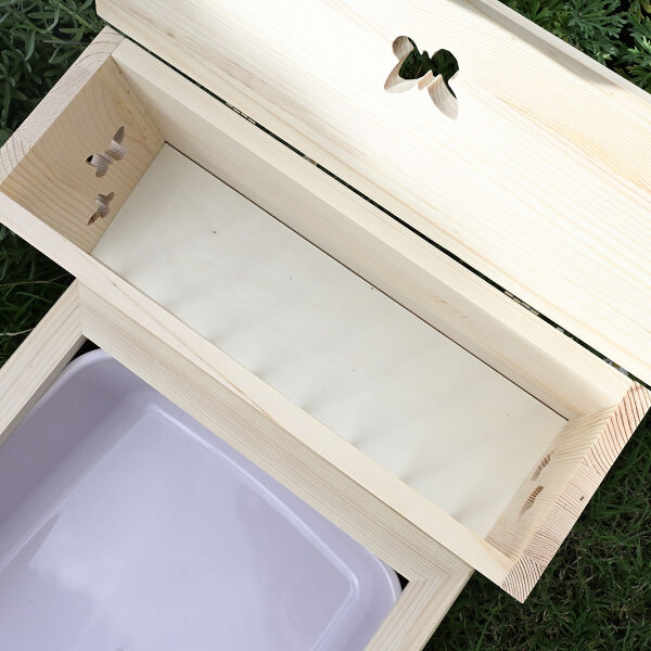 Kaninchentoilette mit Raufe "butterfly" nature