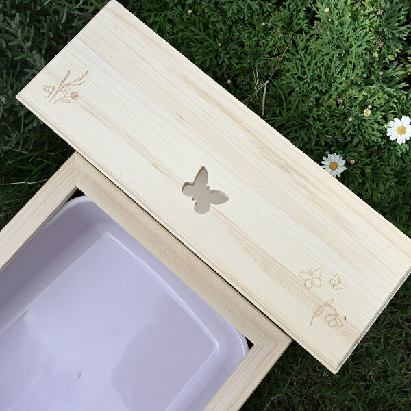 Kaninchentoilette mit Raufe "butterfly" nature