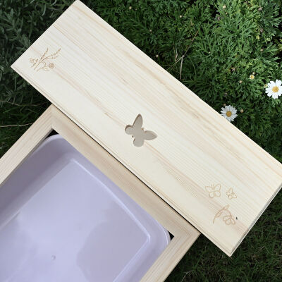 Kaninchentoilette mit Raufe "butterfly" nature