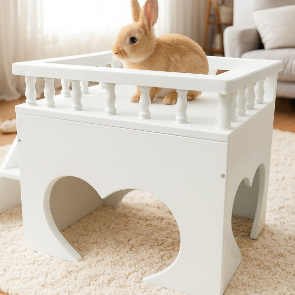 Terrassenhaus "bunny heart" white